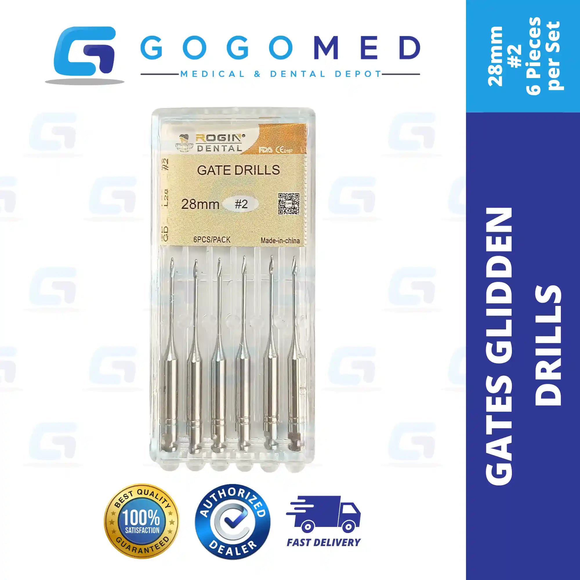 6 pcs Gates Glidden Drills