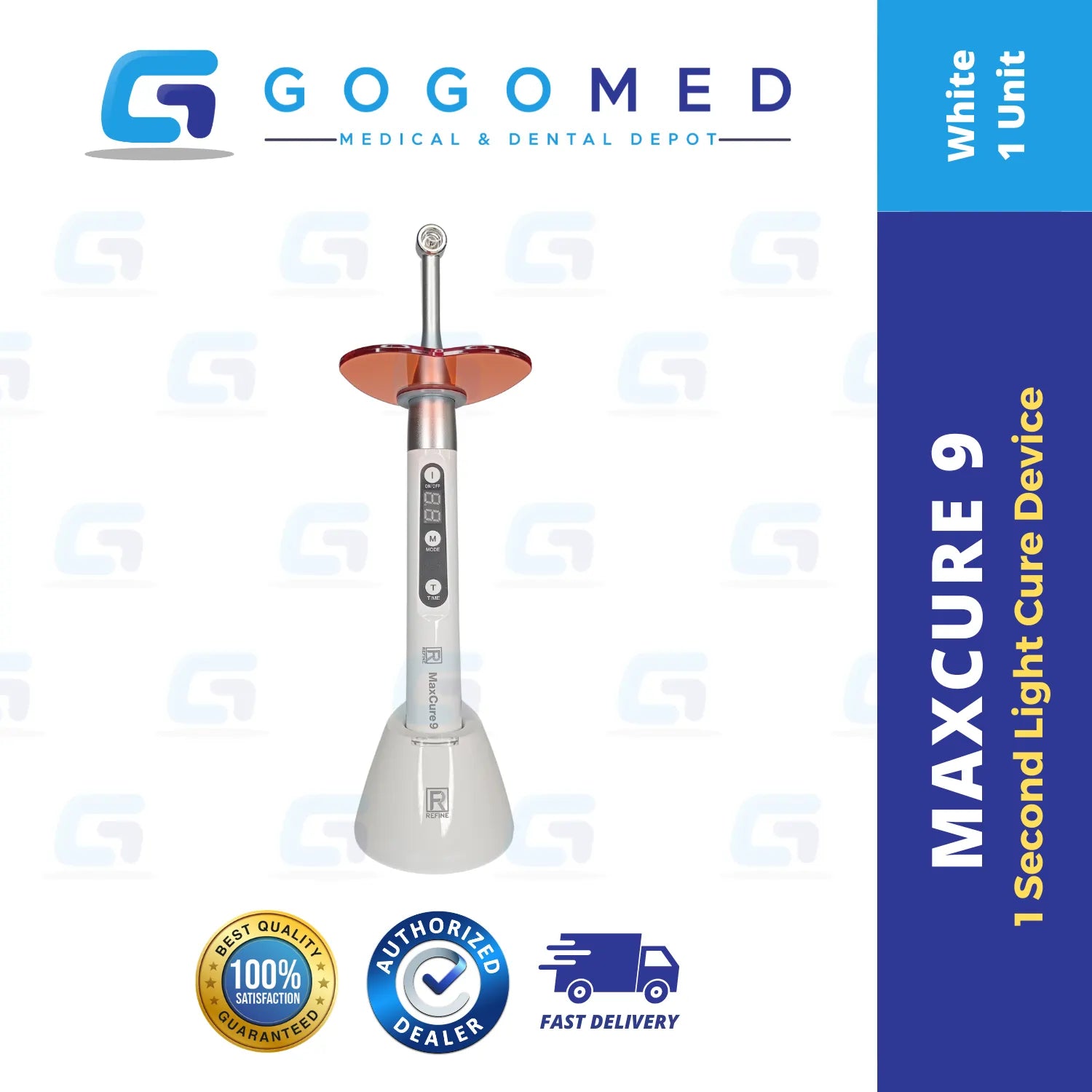 Max Cure 9 - 1 Second Light Cure 2600 mAh Battery