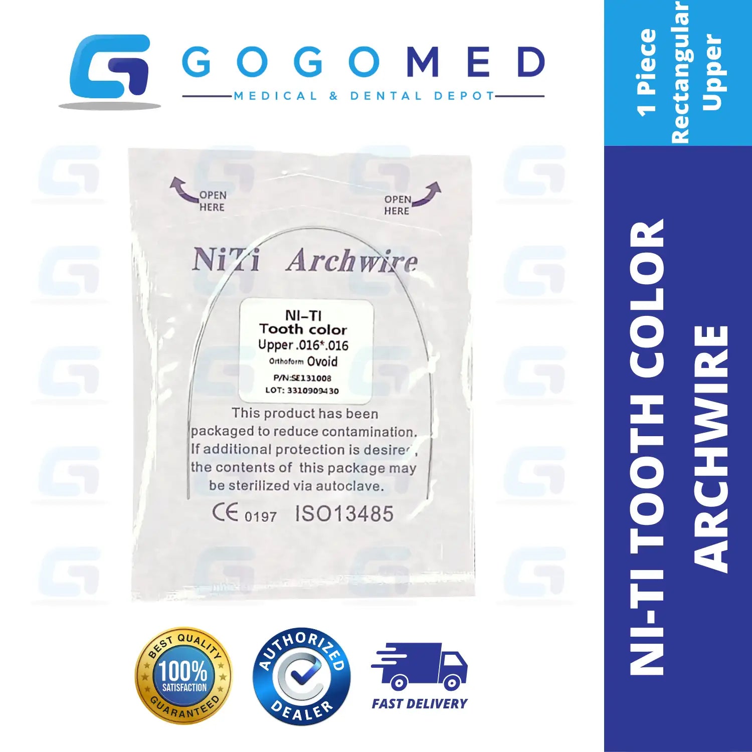 NiTi Tooth Color Archwire (Rectangular)