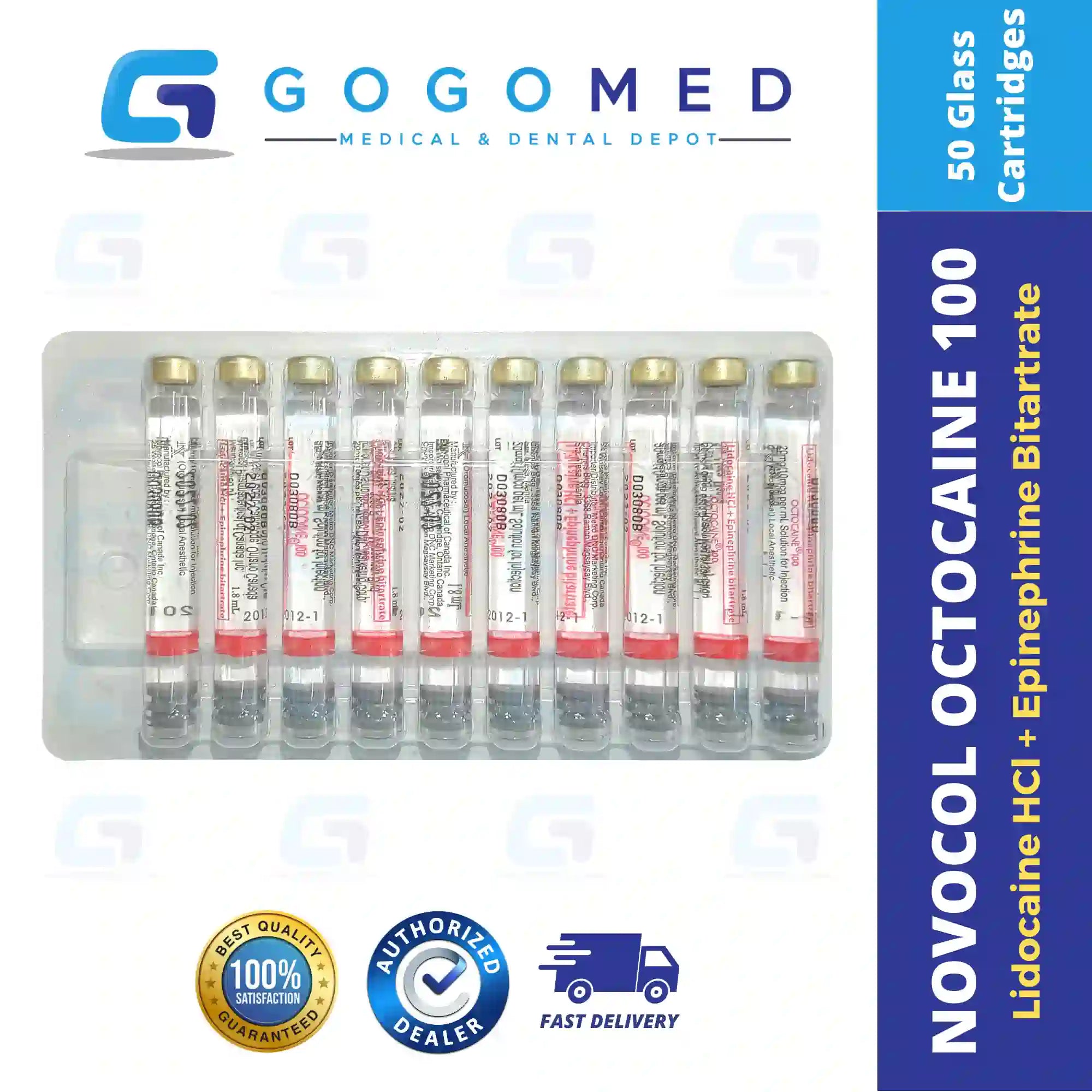 Octocaine - Lidocaine HCl Epinephrine (Novocol)