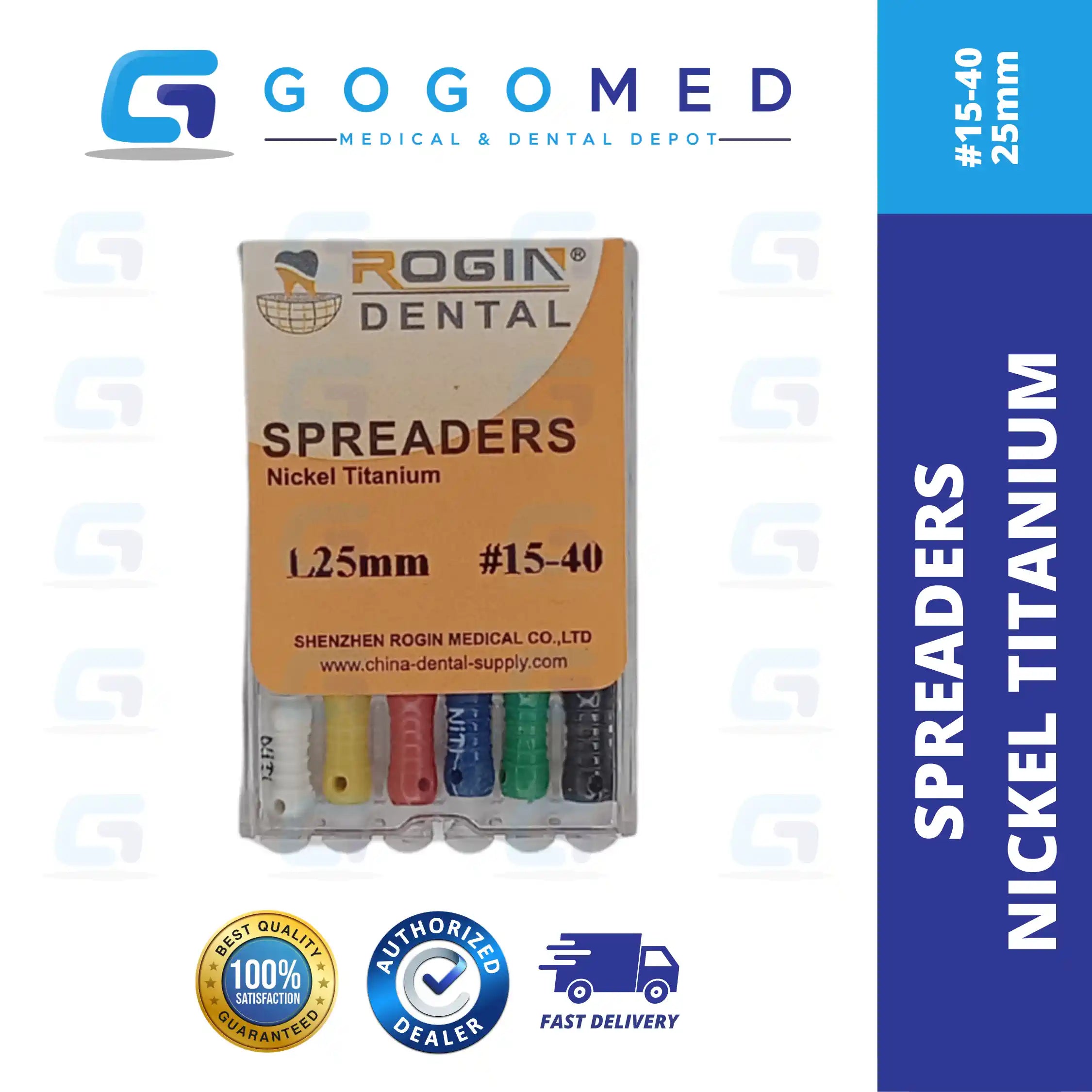 Spreaders Nickel Titanium (NiTi)