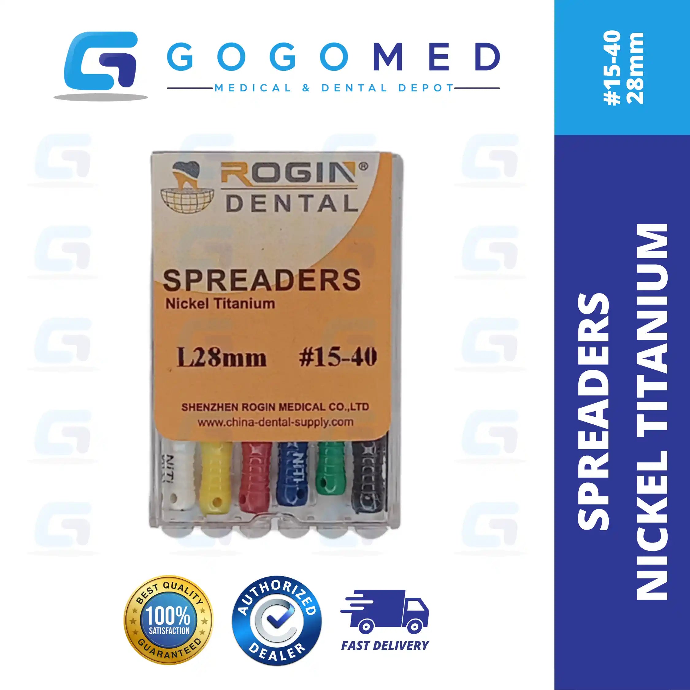 Spreaders Nickel Titanium (NiTi)