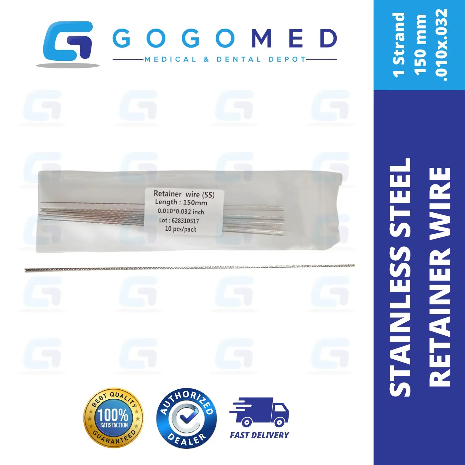 Stainless Steel Retainer Wire 1 Strand