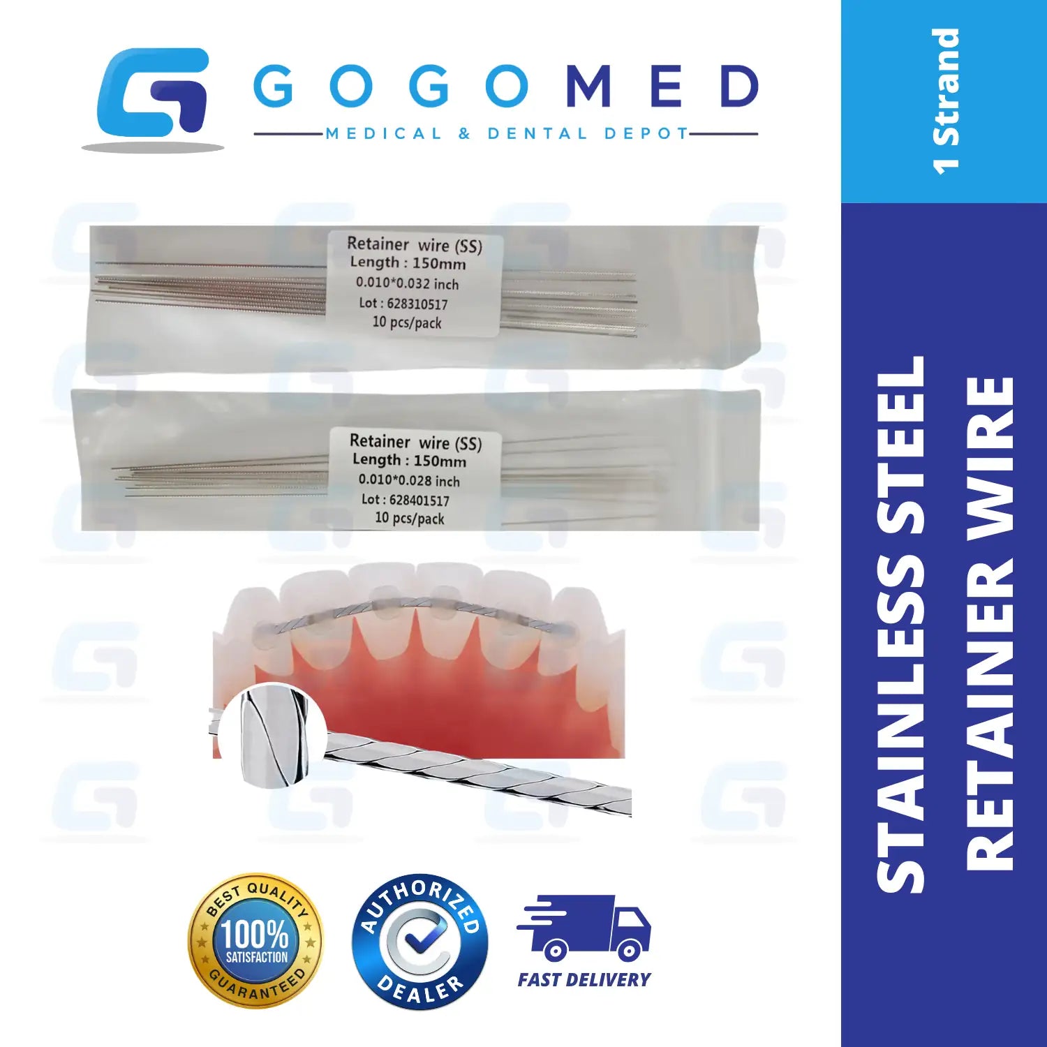 Stainless Steel Retainer Wire 1 Strand