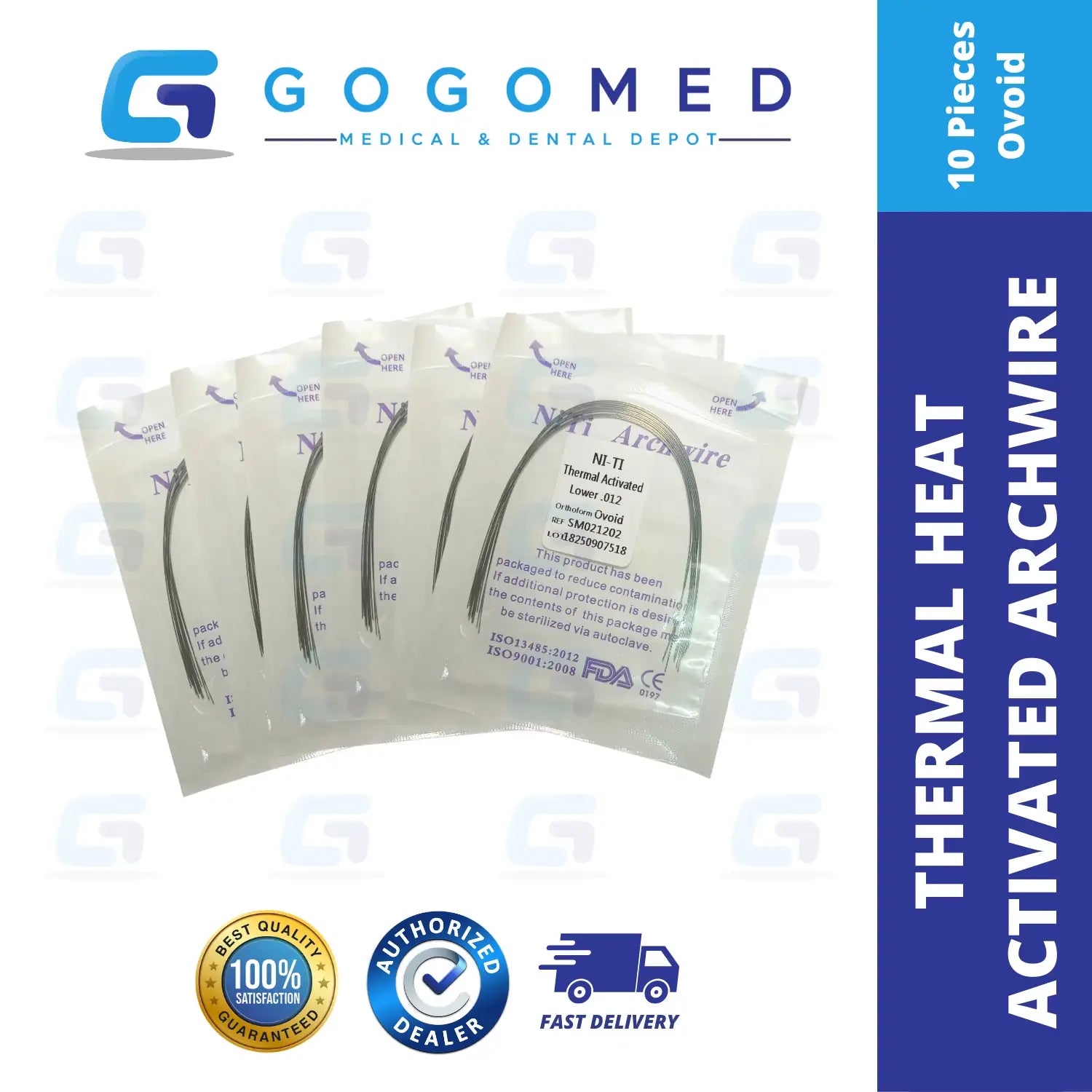 NiTi Thermal Heat Activated Archwire (Ovoid/Round)