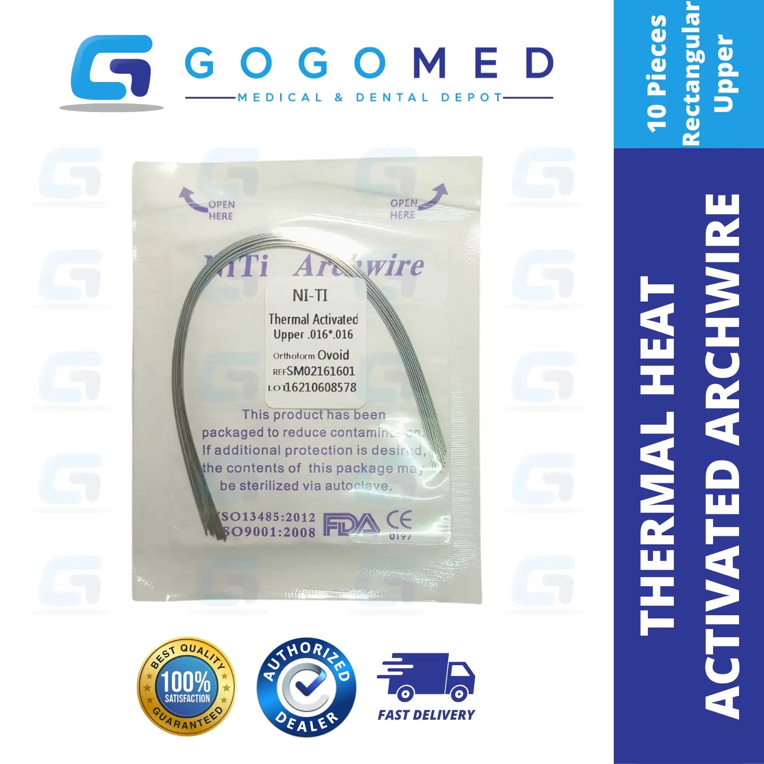 NiTi Thermal Heat Activated Archwire (Rectangular)