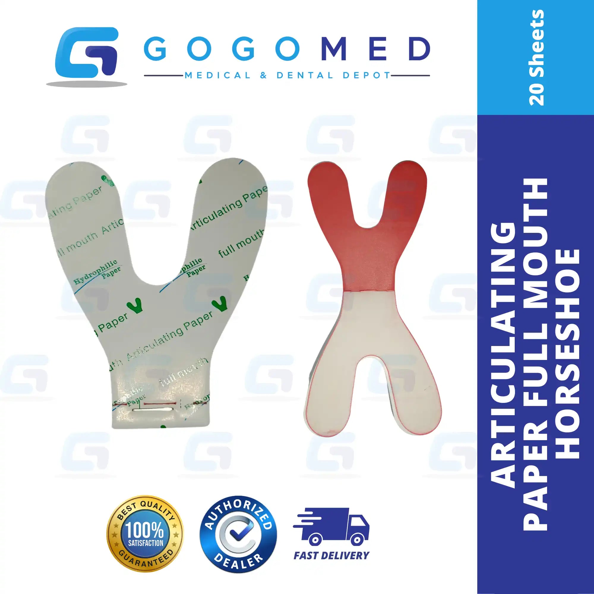 Articulating Paper Full Mouth Horse Shoe - 20 sheets