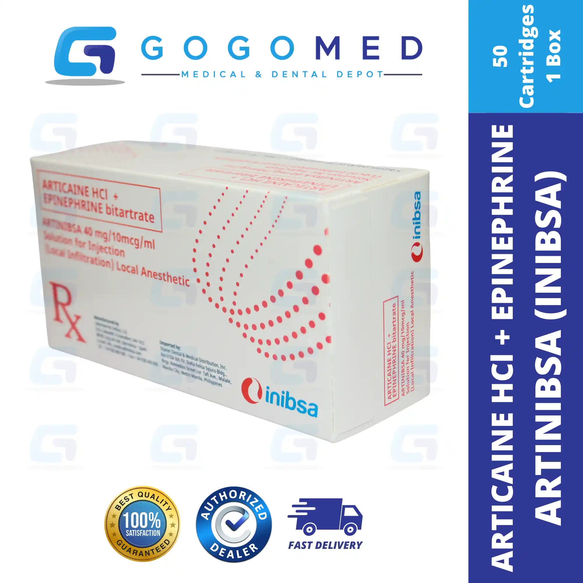 Articaine 4% With Epinephrine - Artinibsa