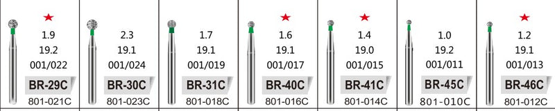 Round (BR) - Diamond Burs