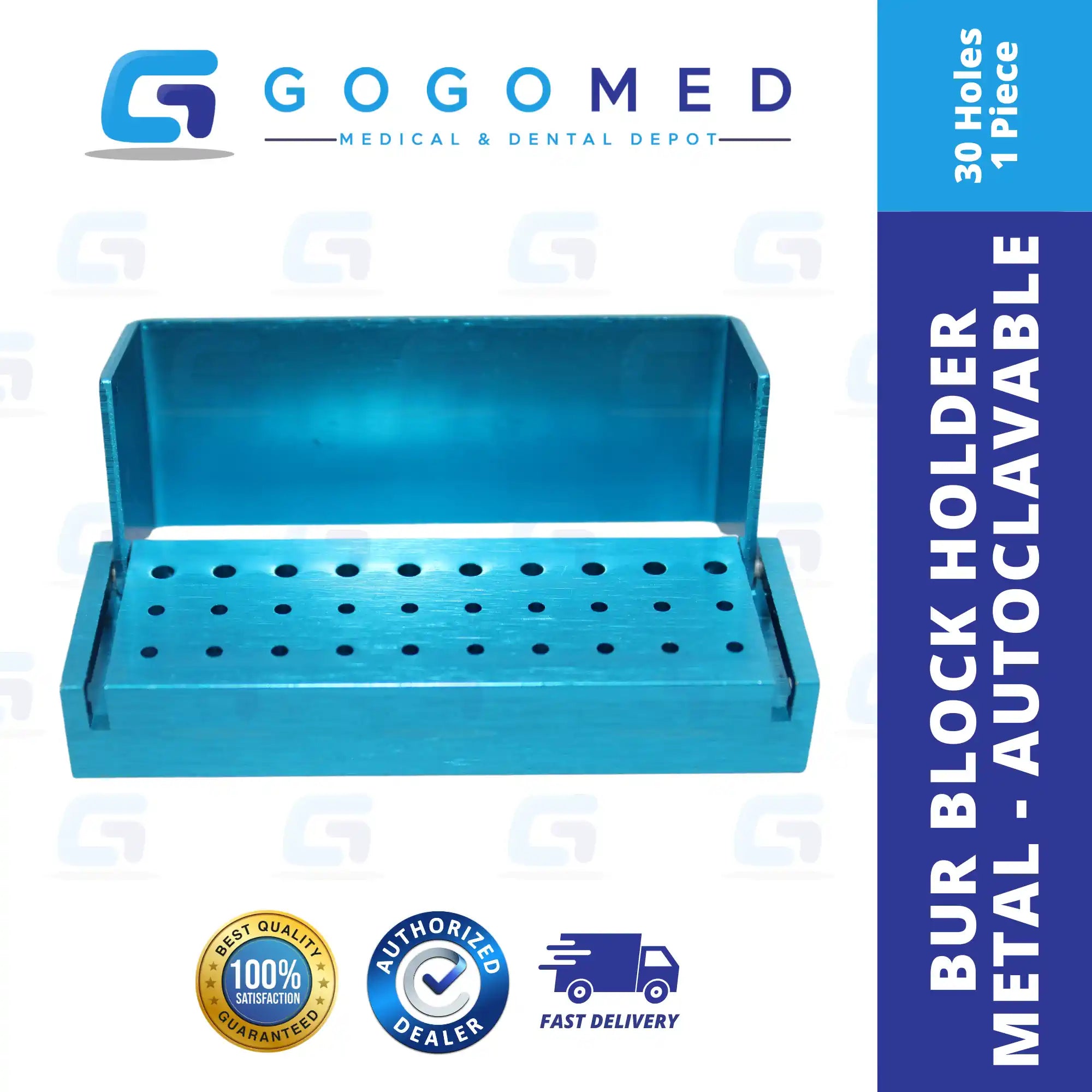 Bur Block Holder - Metal Autoclavable