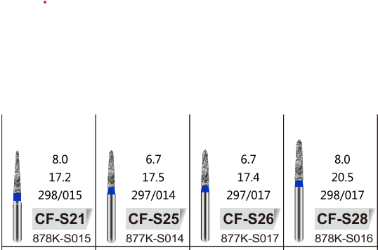 CHAMFUR (CF) - DIAMOND BURS