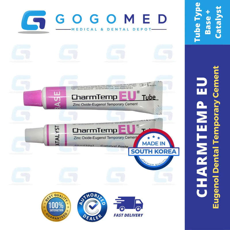 CharmTemp EU - Eugenol Dental Temporary Cement (Syringe/Tube Type)