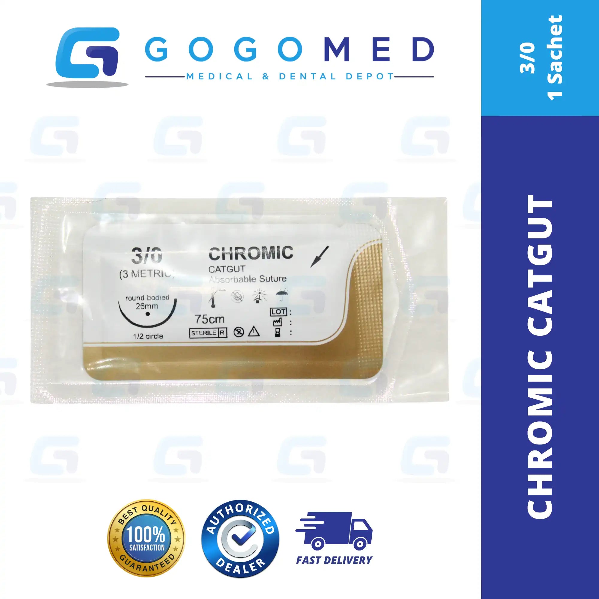 Chromic (Catgut) 1pc (sachet)