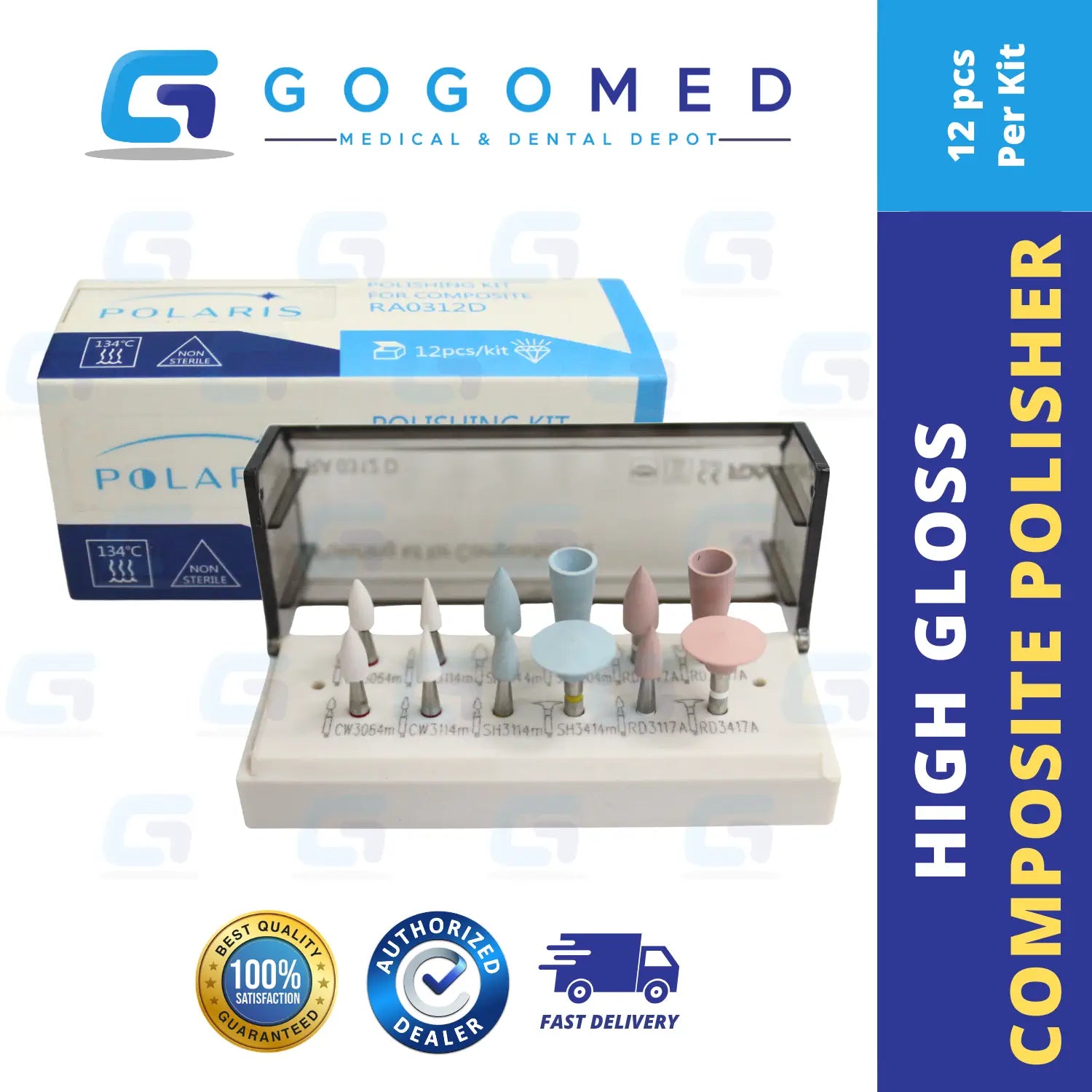 Polaris - High Gloss Composite Polishing Kit 12pcs