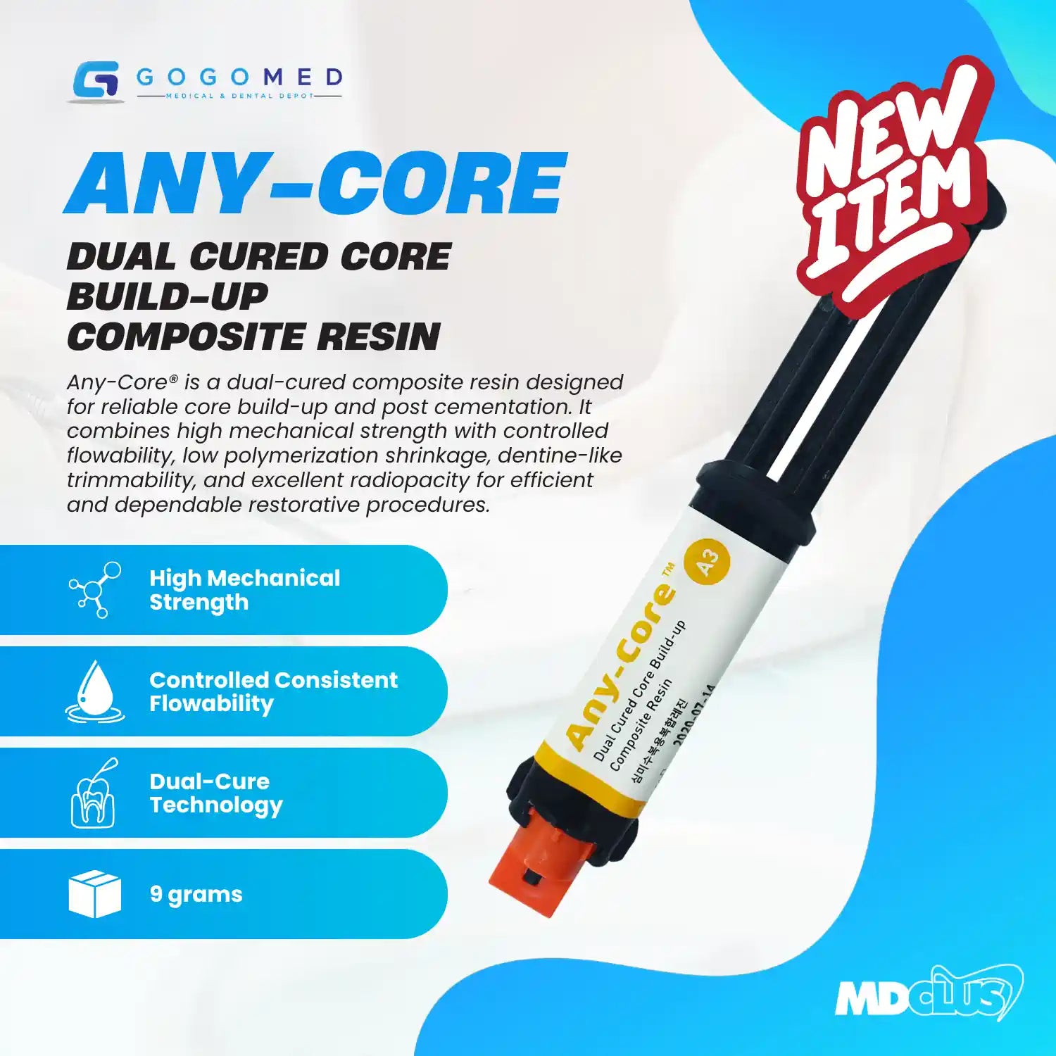 Any Core - Core Build Up Composite Resin (Dual Cure)
