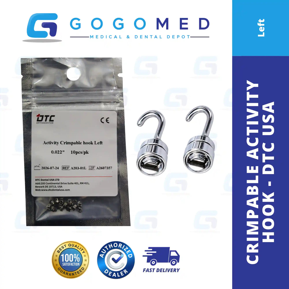 Crimpable Activity Hook - (DTC USA)