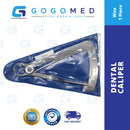 Dental Caliper - Stainless Steel - For Metal and Wax Measurement Gauge