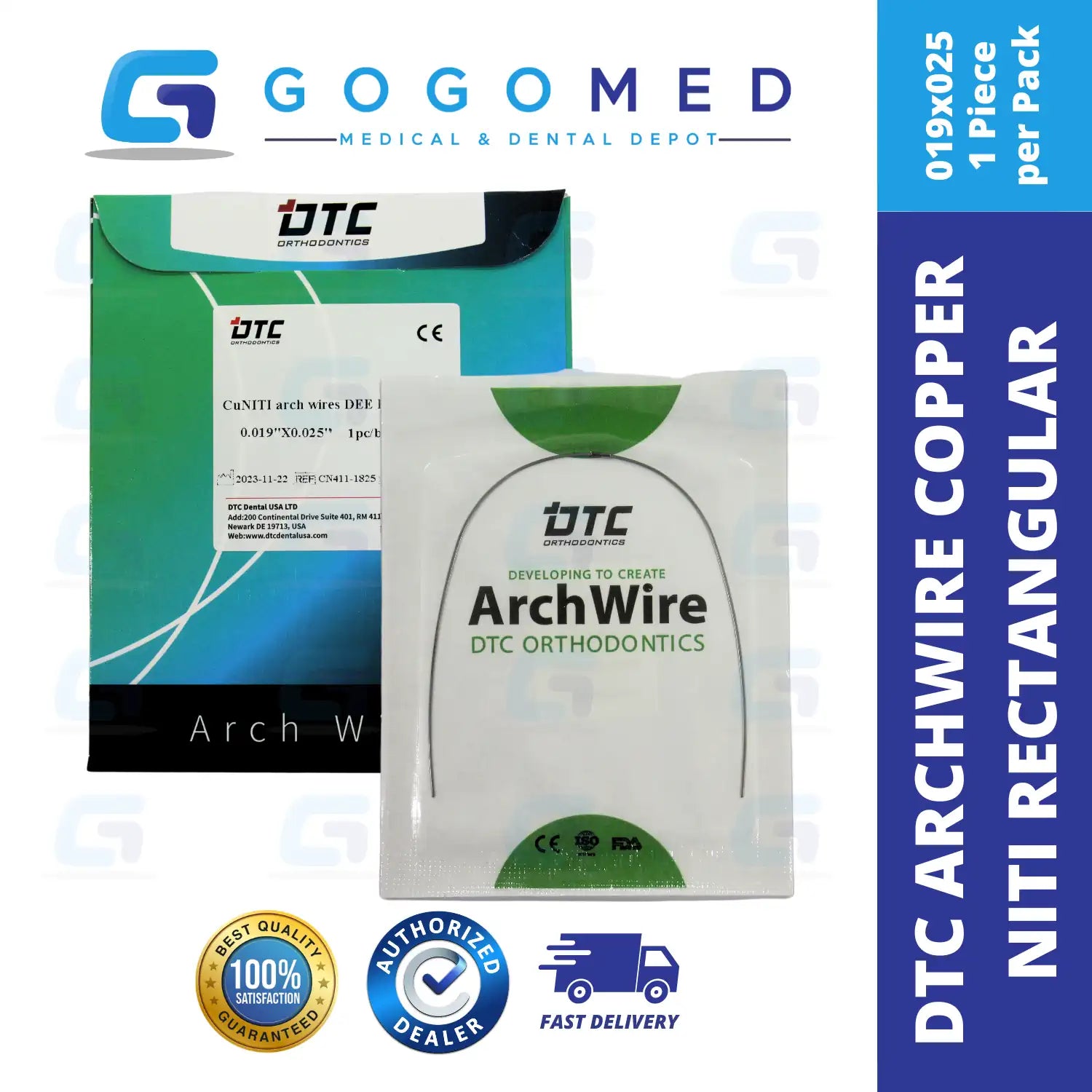 DTC USA - Copper NiTi Archwire Rectangular
