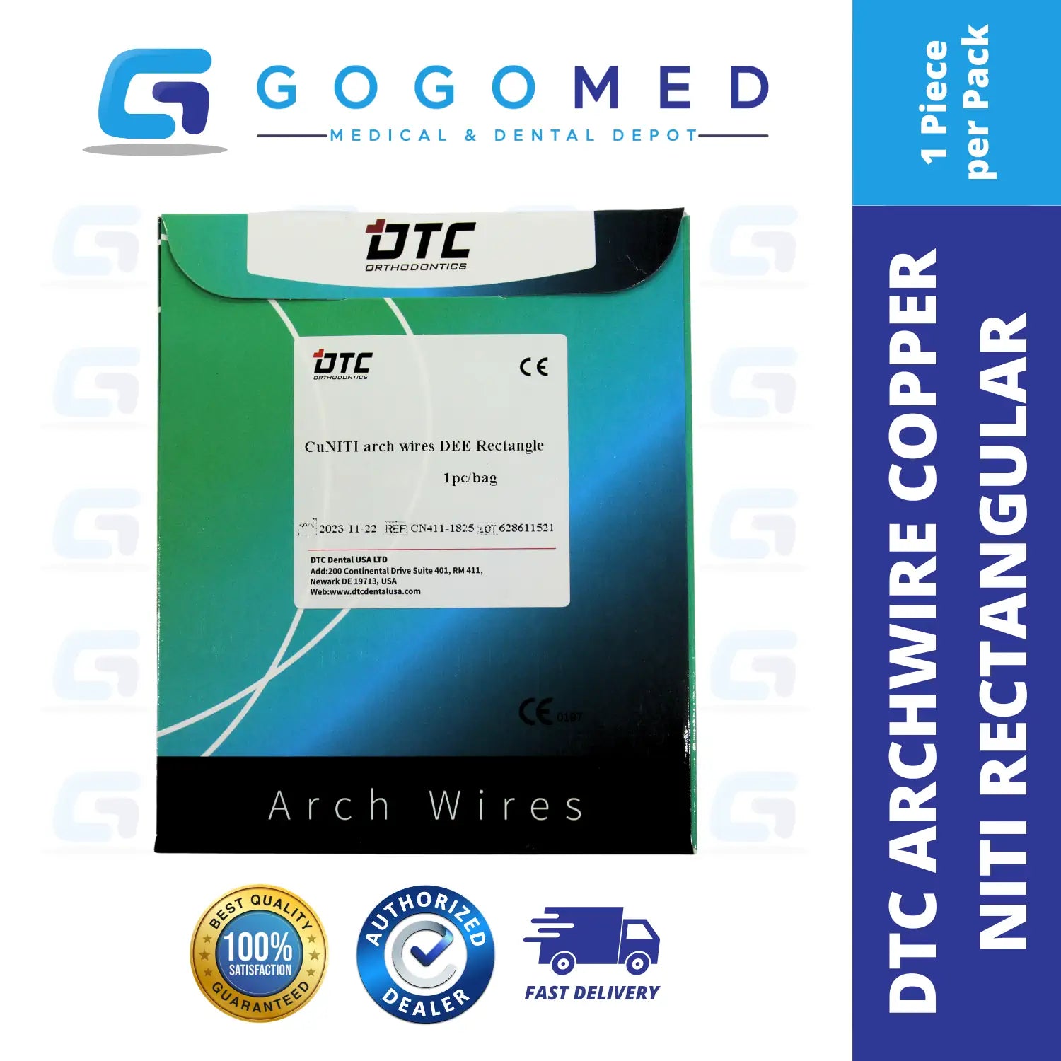 DTC USA - Copper NiTi Archwire Rectangular
