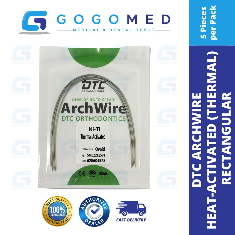 DTC USA - NiTi Thermal Heat Activated Archwire (Rectangular)