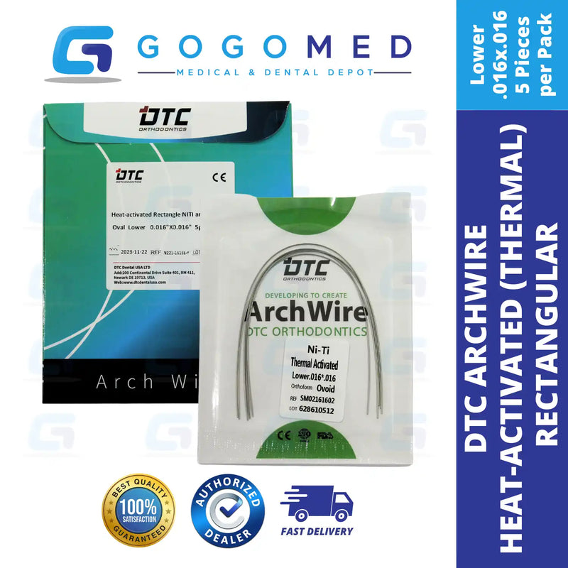 DTC USA - NiTi Thermal Heat Activated Archwire (Rectangular)