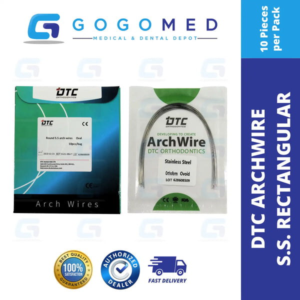 DTC USA - Stainless Steel SS Archwire (Ovoid/Round)