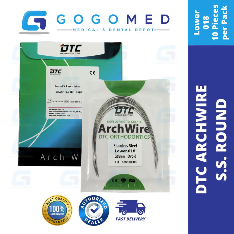 DTC USA - Stainless Steel SS Archwire (Ovoid/Round)