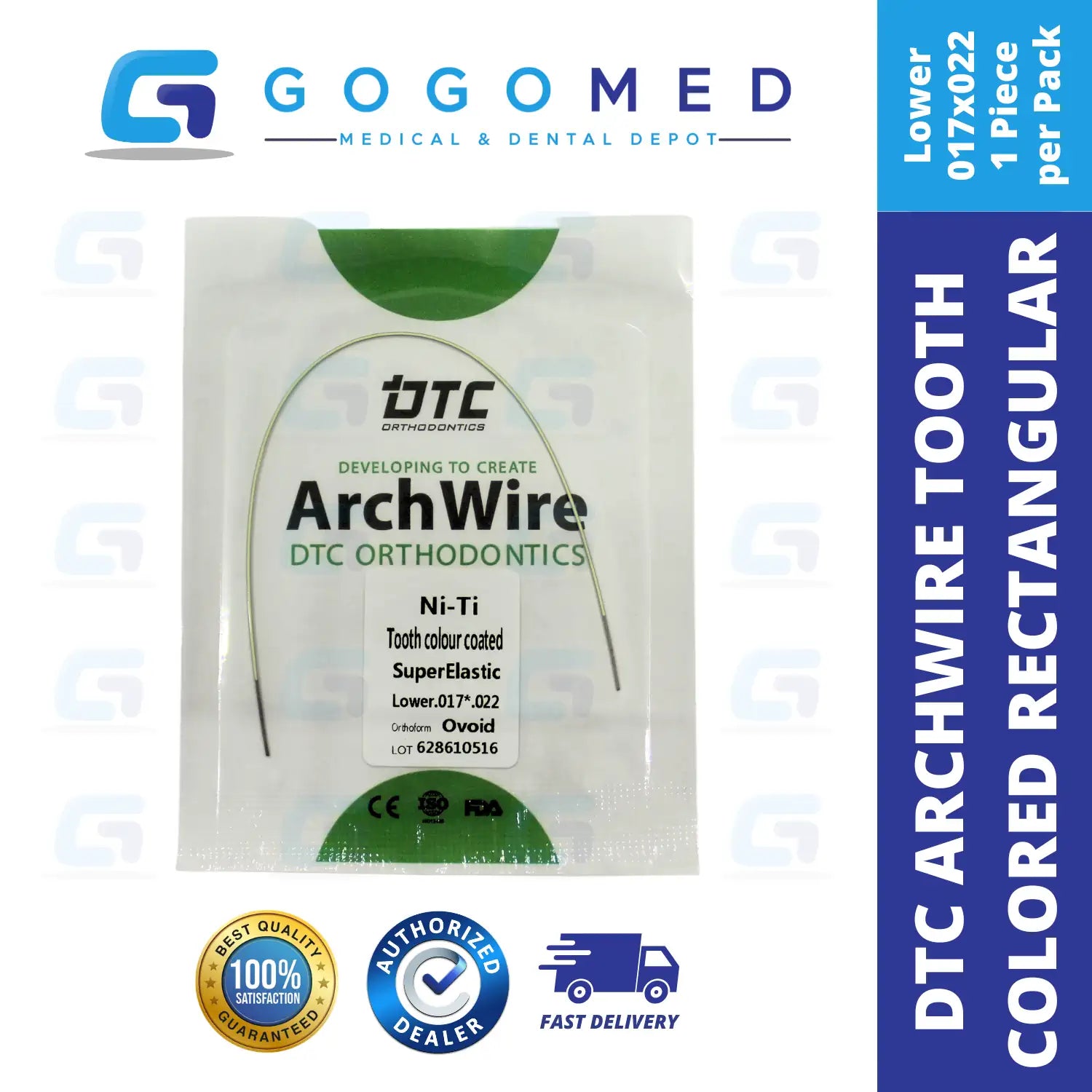 DTC USA - NiTi Tooth Color Archwire (Rectangular)