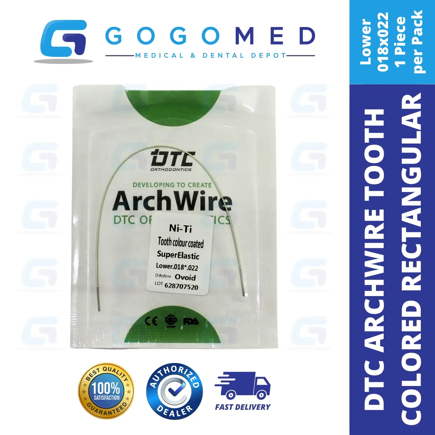DTC USA - NiTi Tooth Color Archwire (Rectangular)