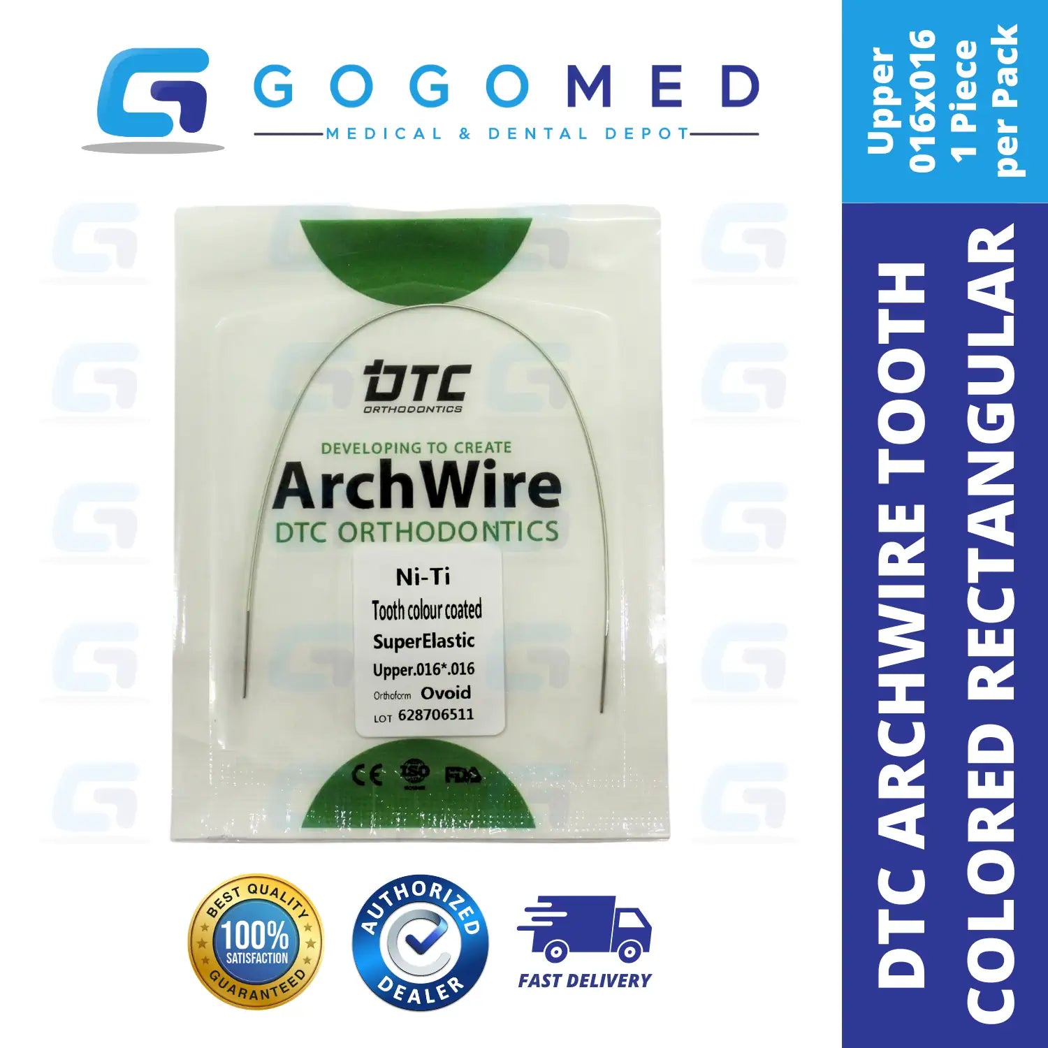 DTC USA - NiTi Tooth Color Archwire (Rectangular)