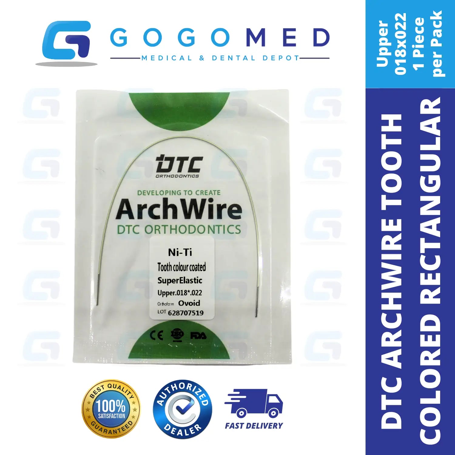 DTC USA - NiTi Tooth Color Archwire (Rectangular)
