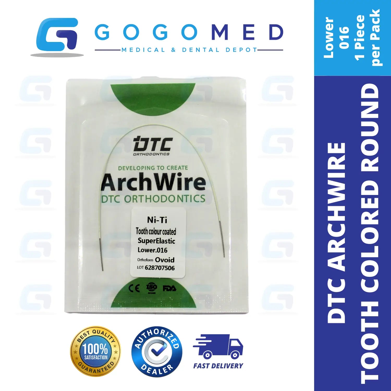 DTC USA - NiTi Tooth Color Archwire (Ovoid/Round)