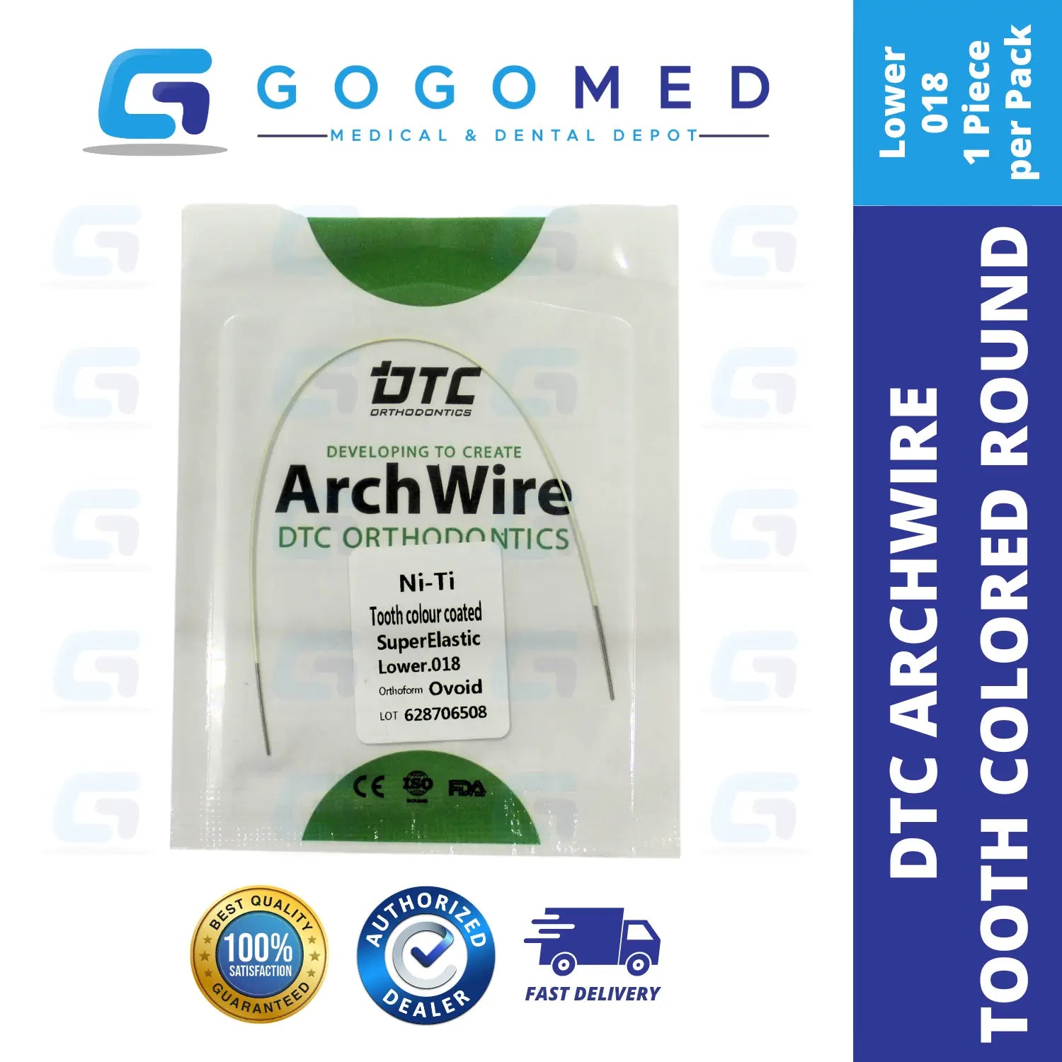 DTC USA - NiTi Tooth Color Archwire (Ovoid/Round)