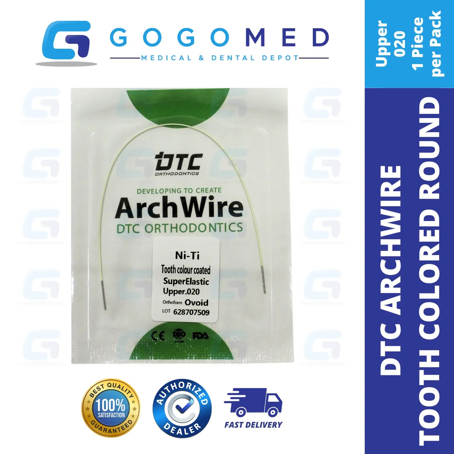 DTC USA - NiTi Tooth Color Archwire (Ovoid/Round)