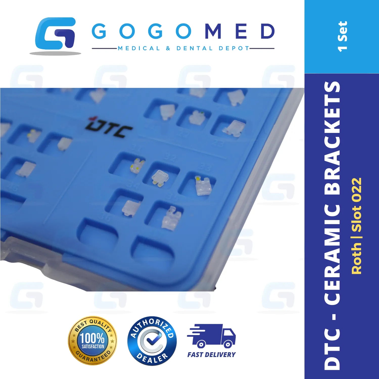 Ceramic Brackets Roth 022 - DTC