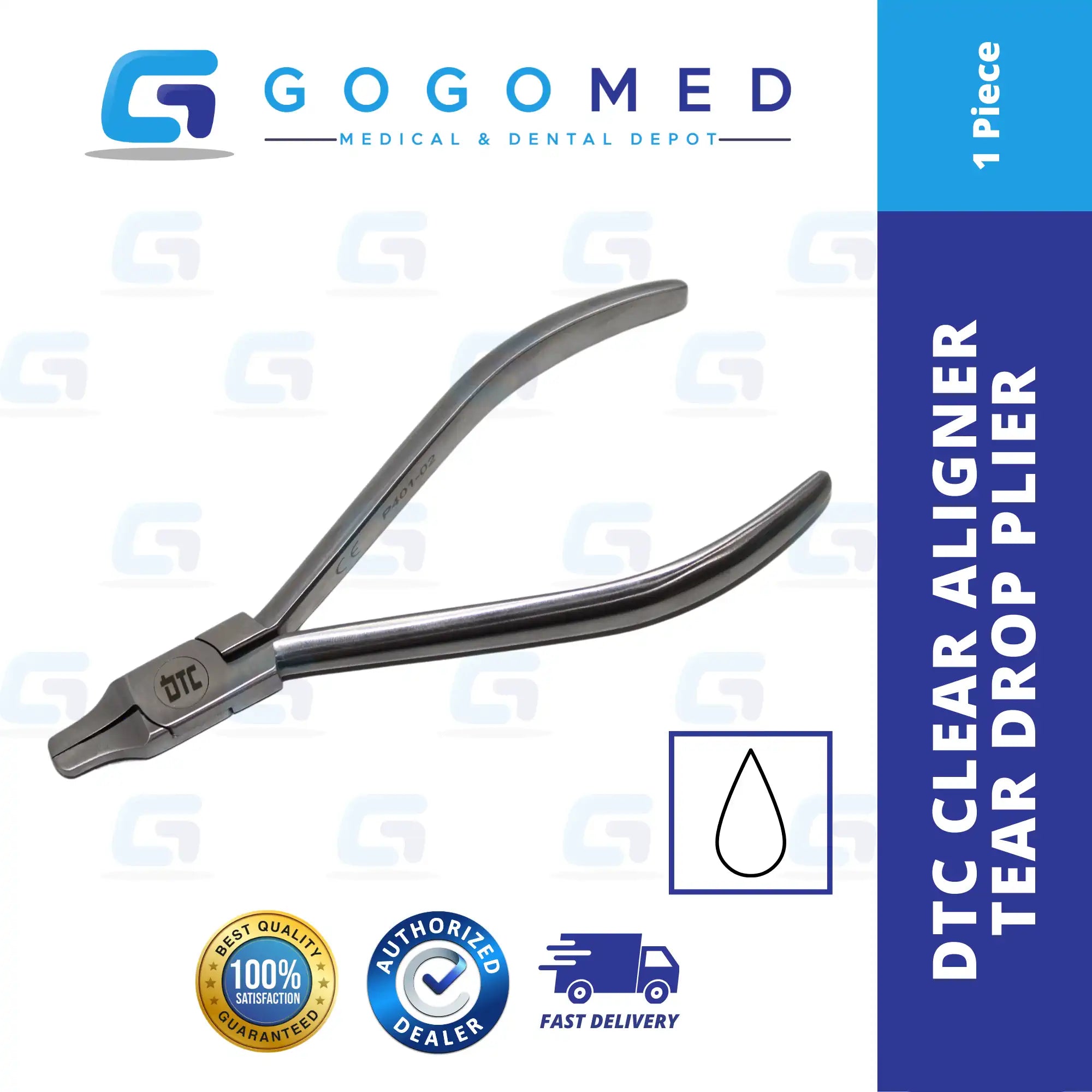 Tear Drop Plier - DTC Clear Aligner Plier