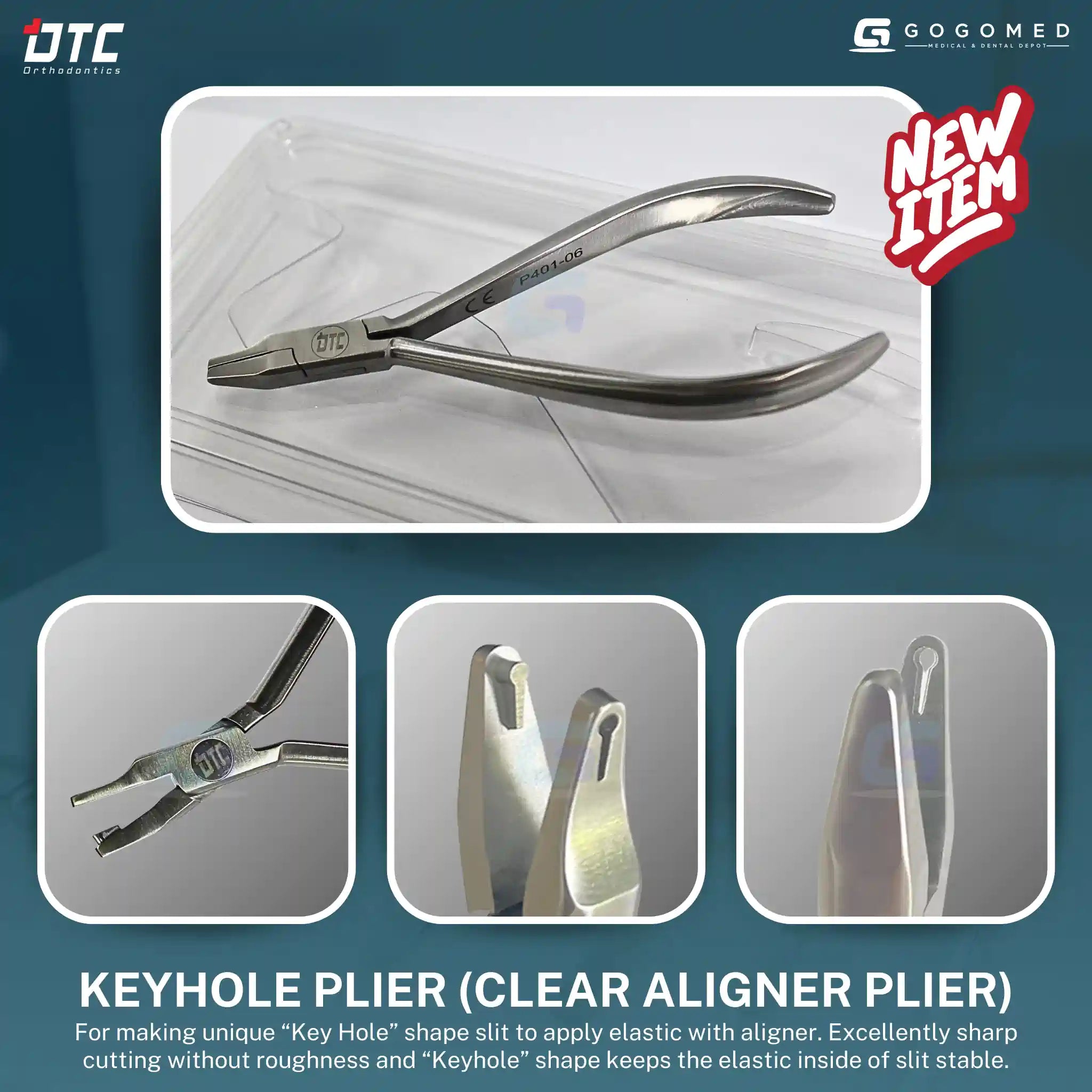 Keyhole Plier - DTC Clear Aligner Plier