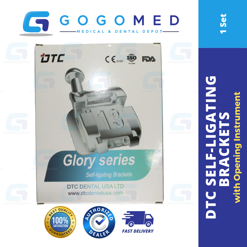 DTC Ortho Self-Ligating Brackets with Opening Instrument