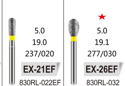 SPECIAL SHAPE (EX) - DIAMOND BURS