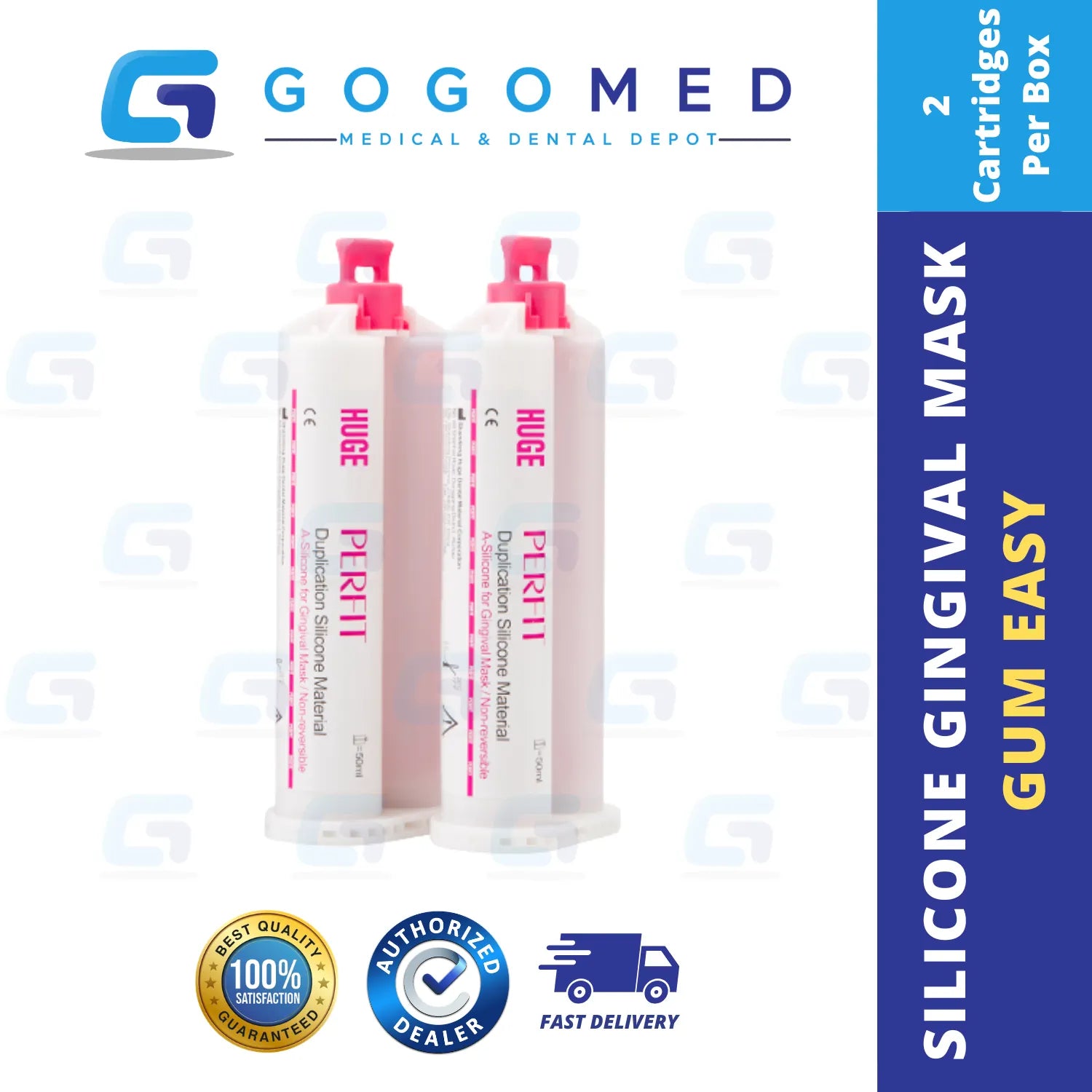 Gum Easy - A Silicone Gingival Mask (Huge) 2 cart/box