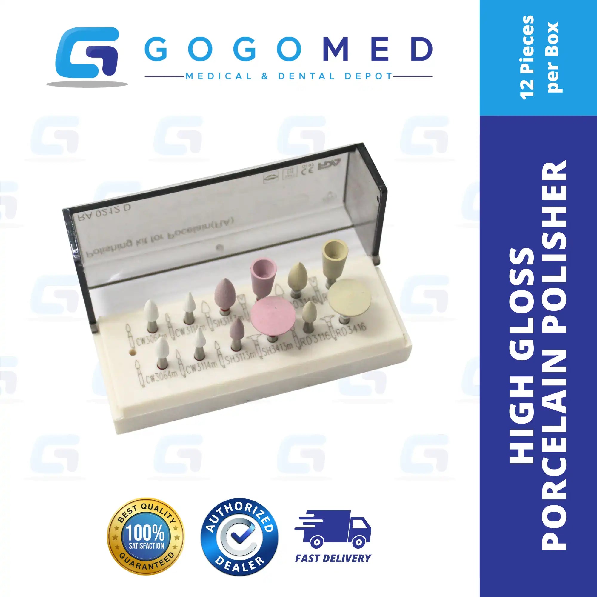 Polishing Kit for Porcelain 12pcs