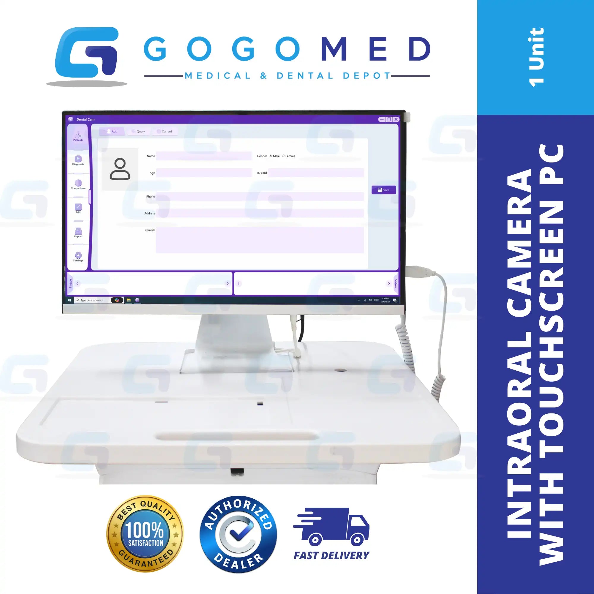 Intraoral Camera (Touch Screen PC) - 24inches/15Megapixels