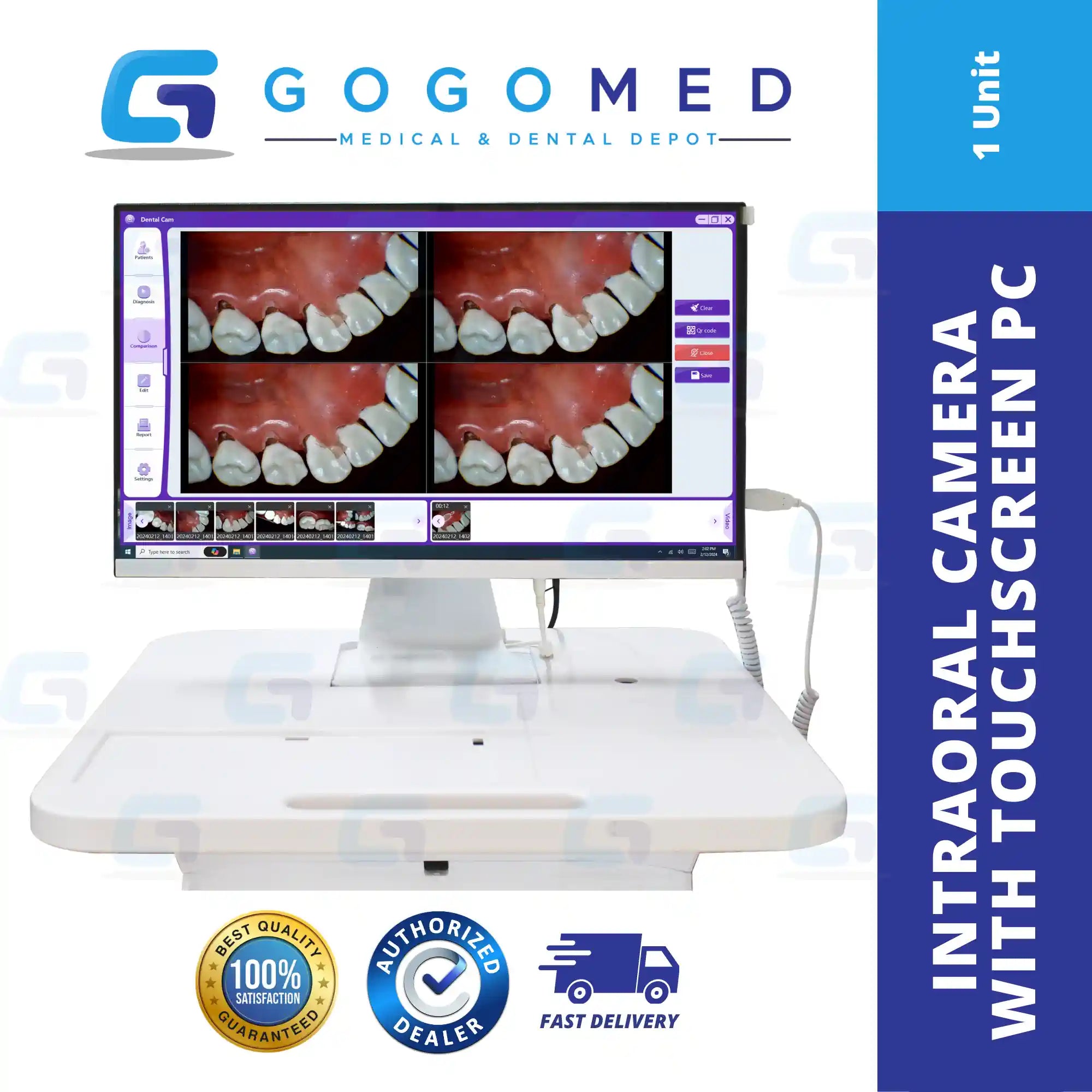 Intraoral Camera (Touch Screen PC) - 24inches/15Megapixels