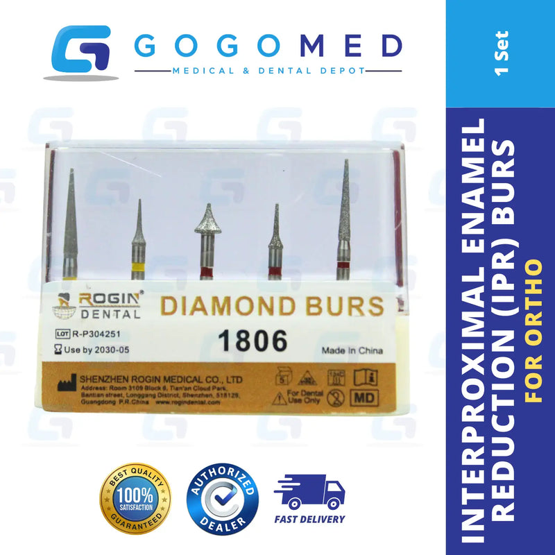 Interproximal Enamel Reduction (IPR) Burs for Ortho - 1 Set