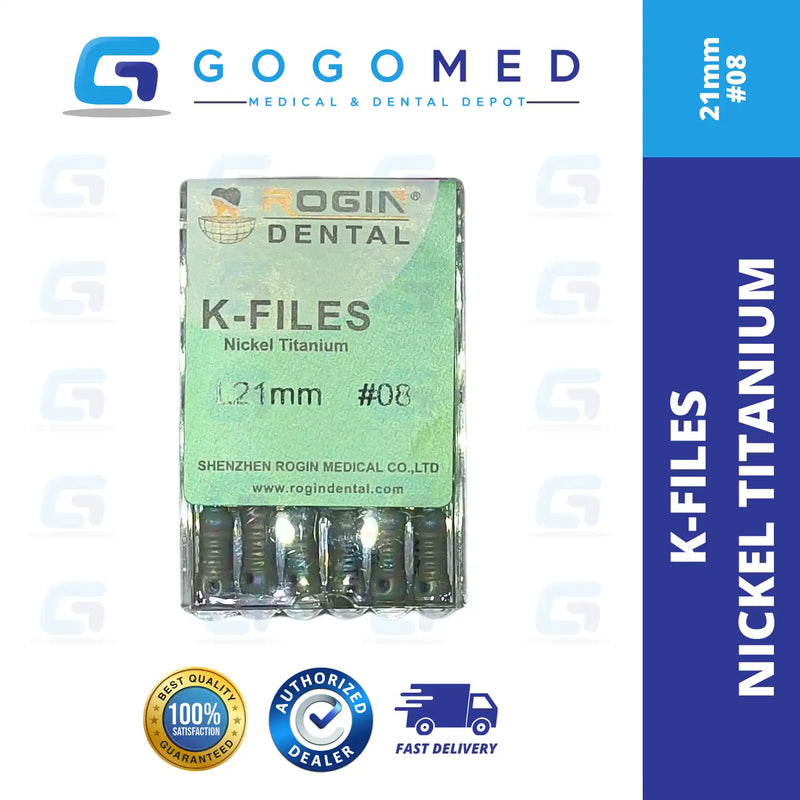 K FILE Nickel Titanium (NiTi) Hand Use