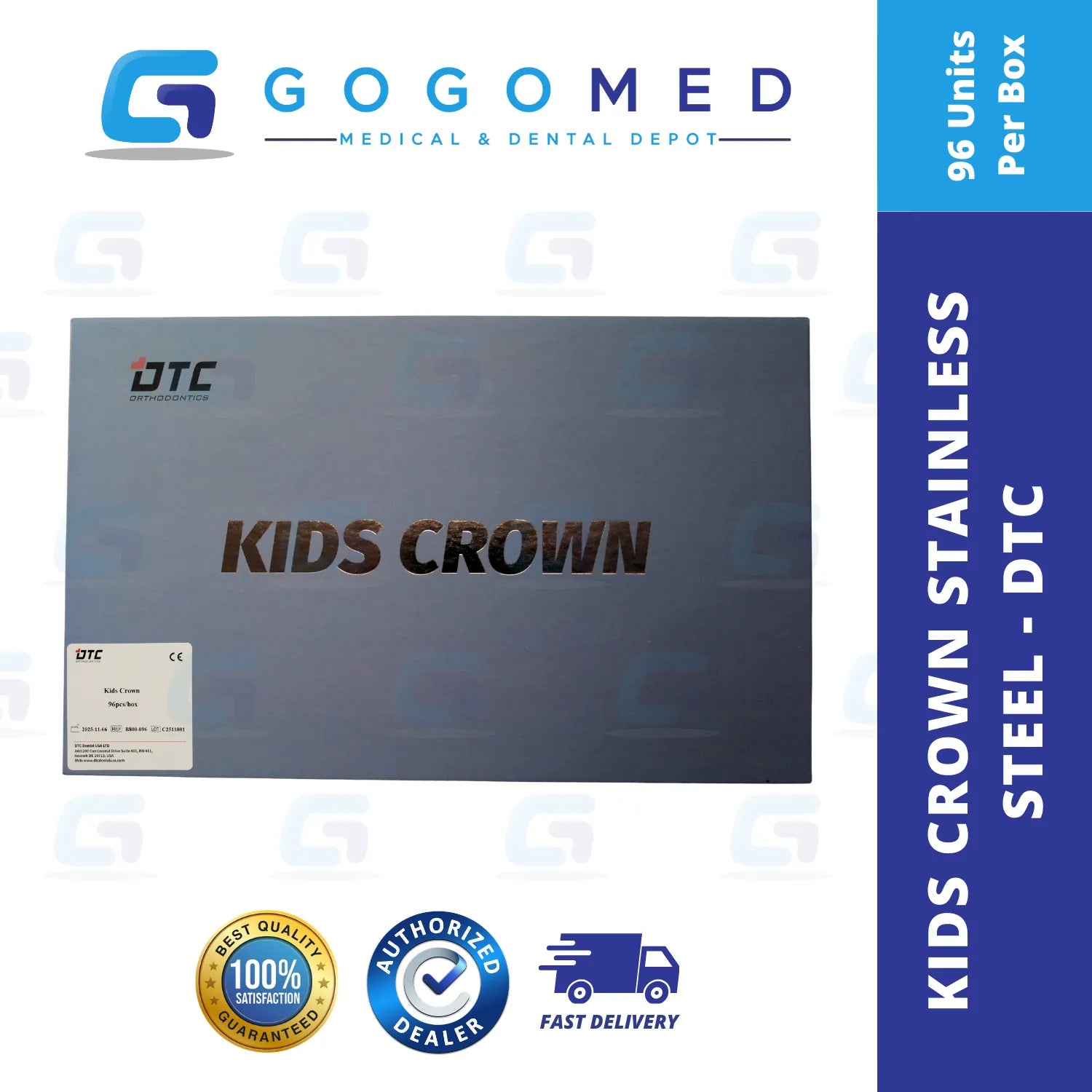 Kids Crown Stainless Steel - DTC (96 pcs)