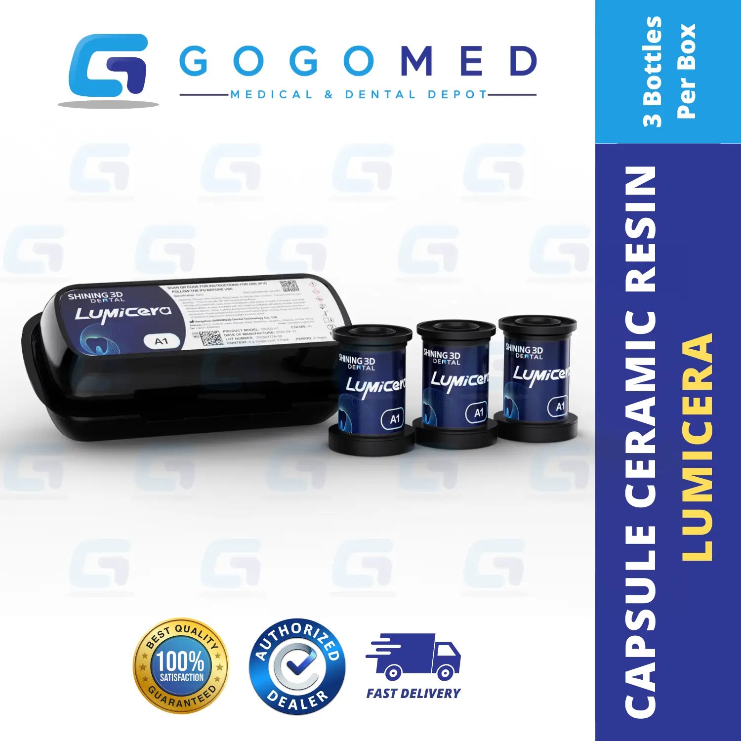 LumiCera Capsule Ceramic Resin - Shining 3D (3 Bottles/Box)