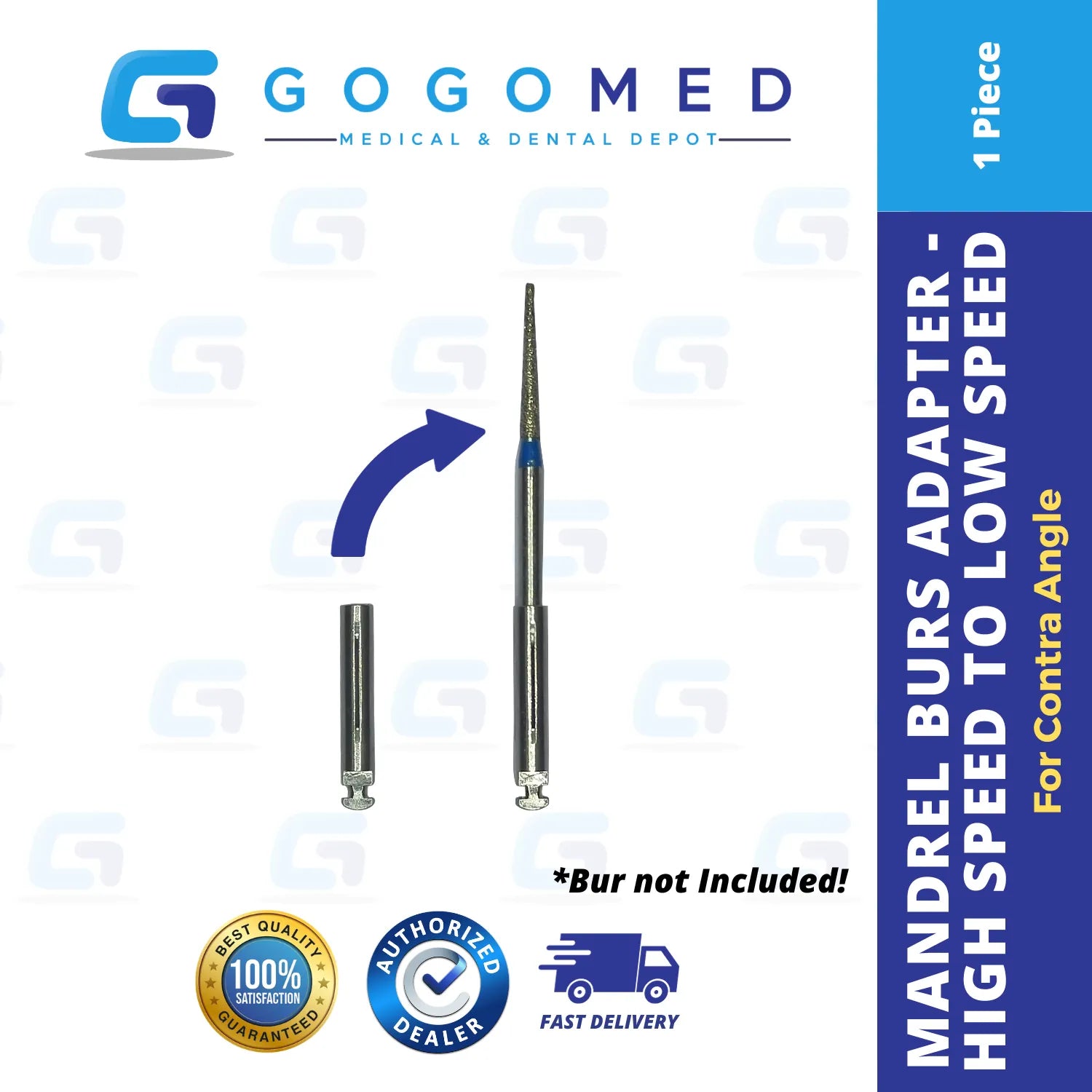 Mandrel Burs Adapter - High Speed to Low Speed
