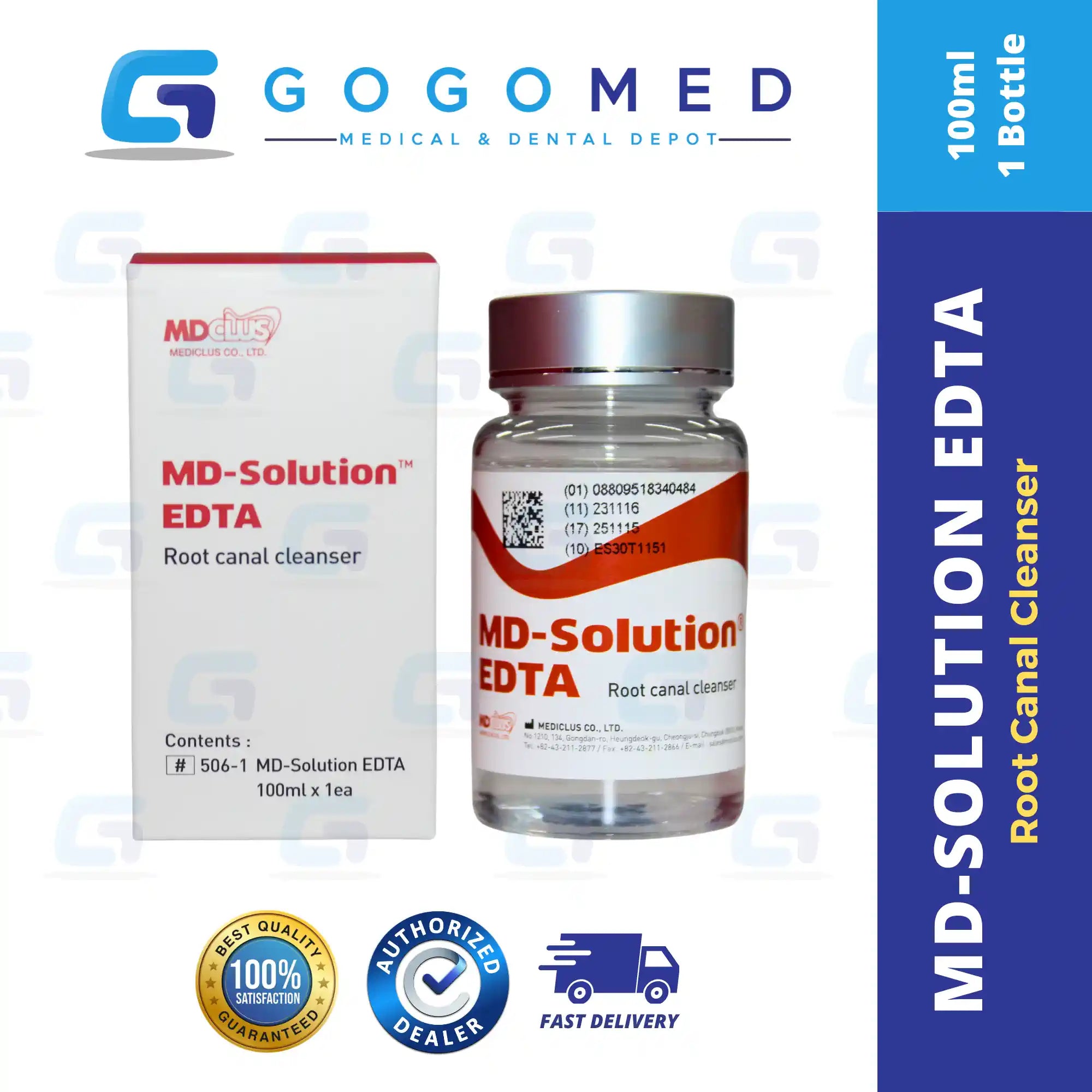 MD-Solution EDTA 100ml (EDTA Liquid / EDTA Solution)
