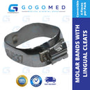 4 pcs Molar Band Roth with Lingual Cleat (Convertible)